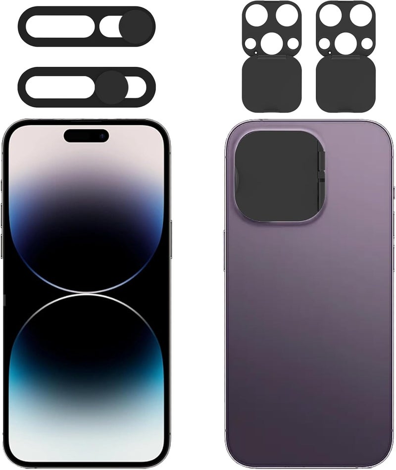 EYSOFT Privacy Cover Compatible for iPhone 14 Pro/14 Pro Max with Front Camera Cover,Protect Privacy and Security But Not Affect Facial Recognition（2Pack） - Image 1
